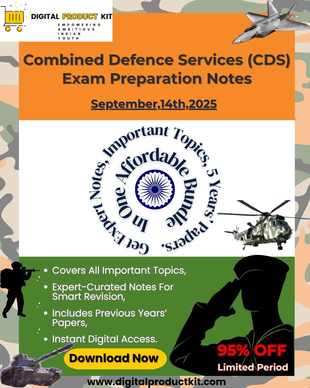 Combined Defence Services (CDS) Exam Preparation Notes
